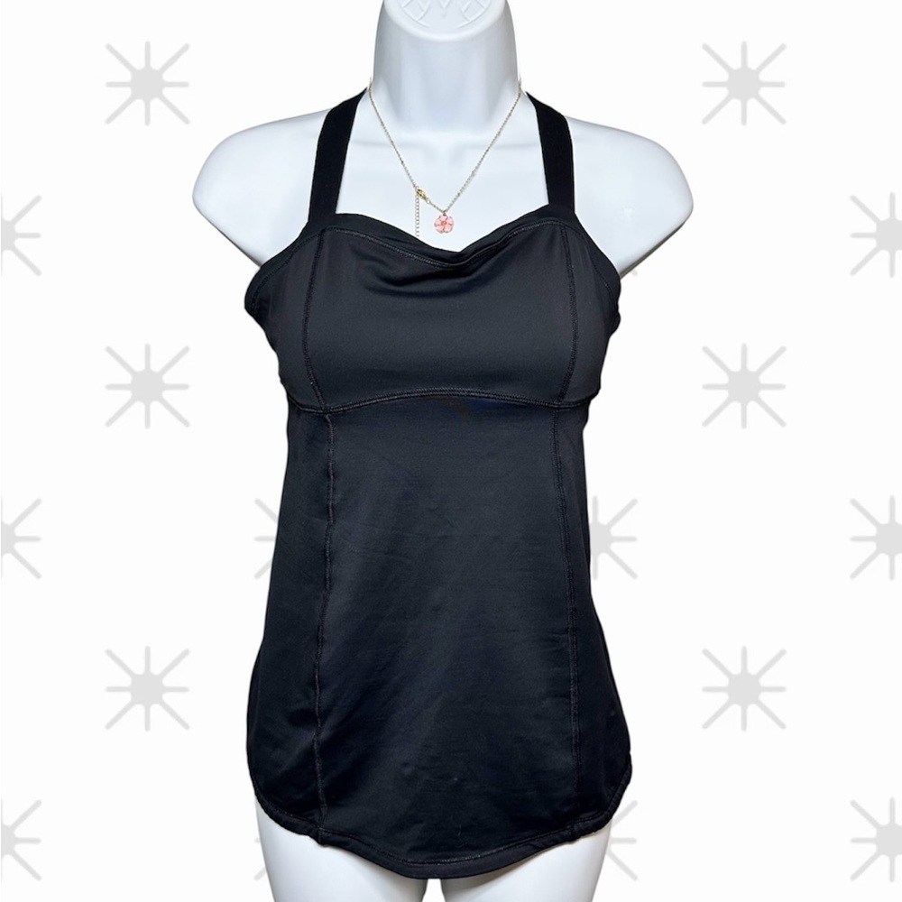 LULULEMON Size 6 black run
Catch Me tank top crossed adjustable straps Athletic